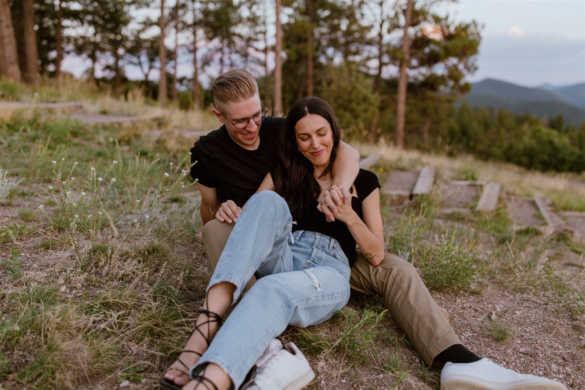 Brenna + Alec’s Engagement Session | Downtown Denver + Mount Falcon Park