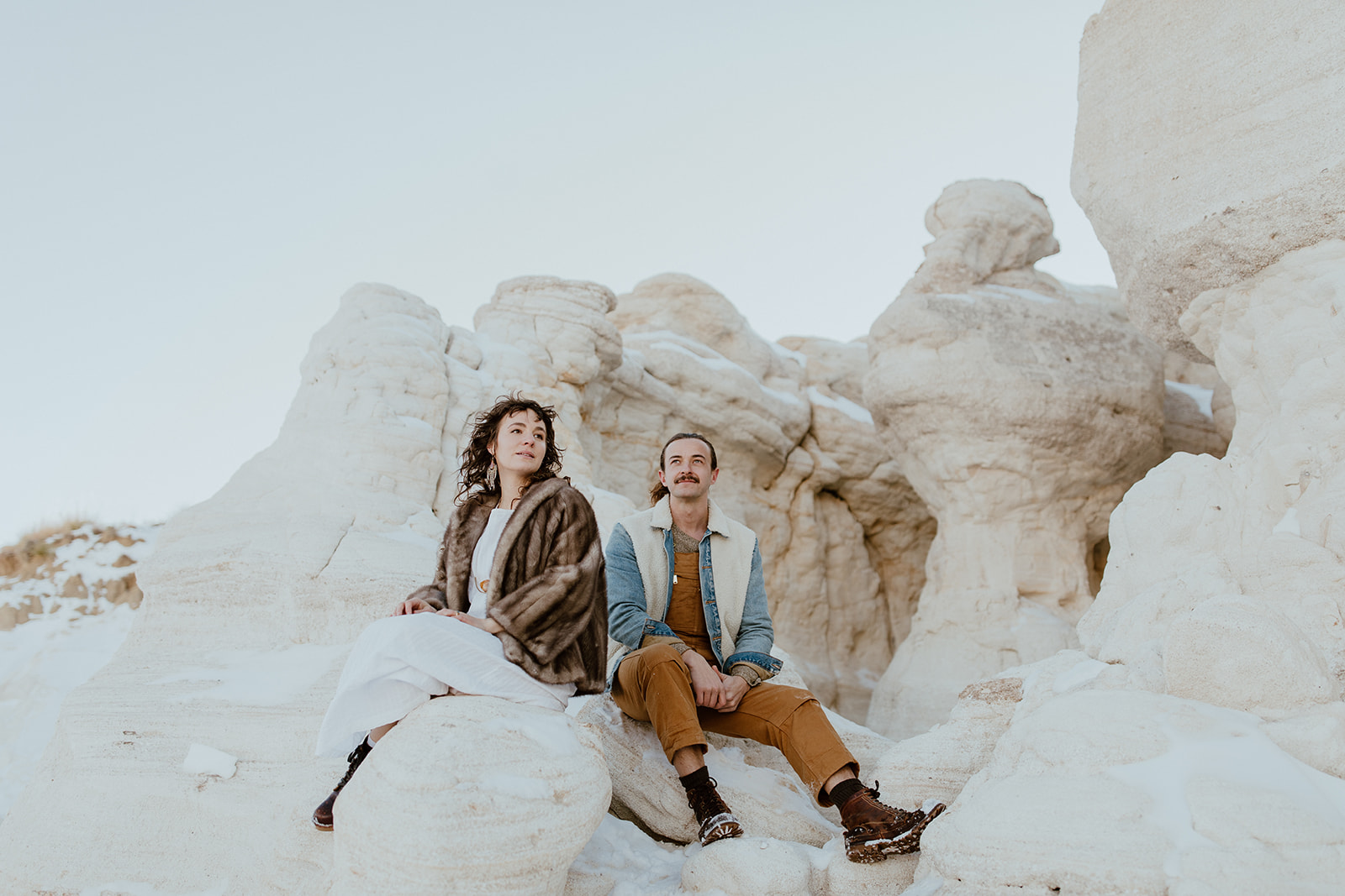 Tava + Luke’s Editorial-Style Engagement Session at The Paint Mines